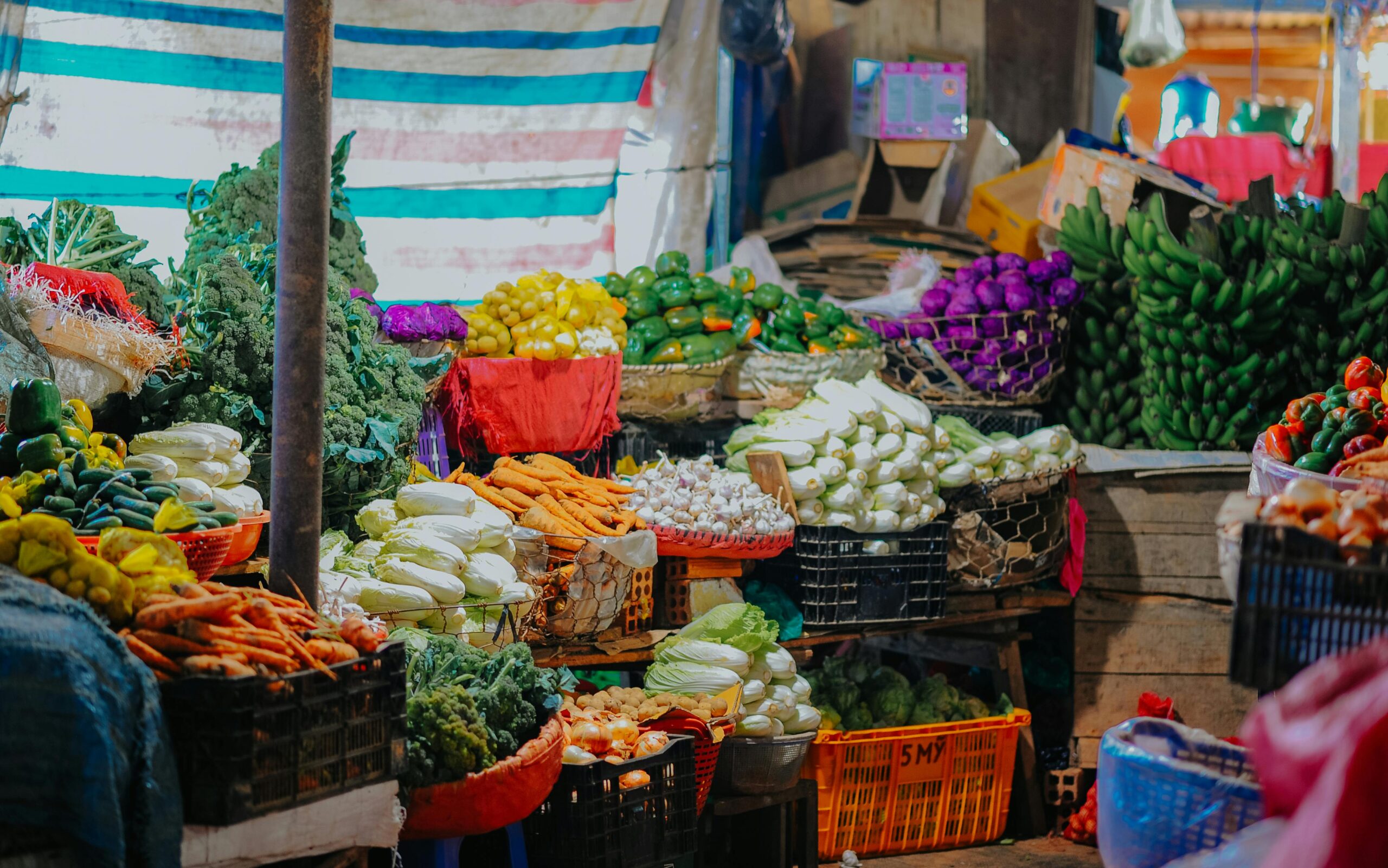 Fresh vegetables Sri Lankan market